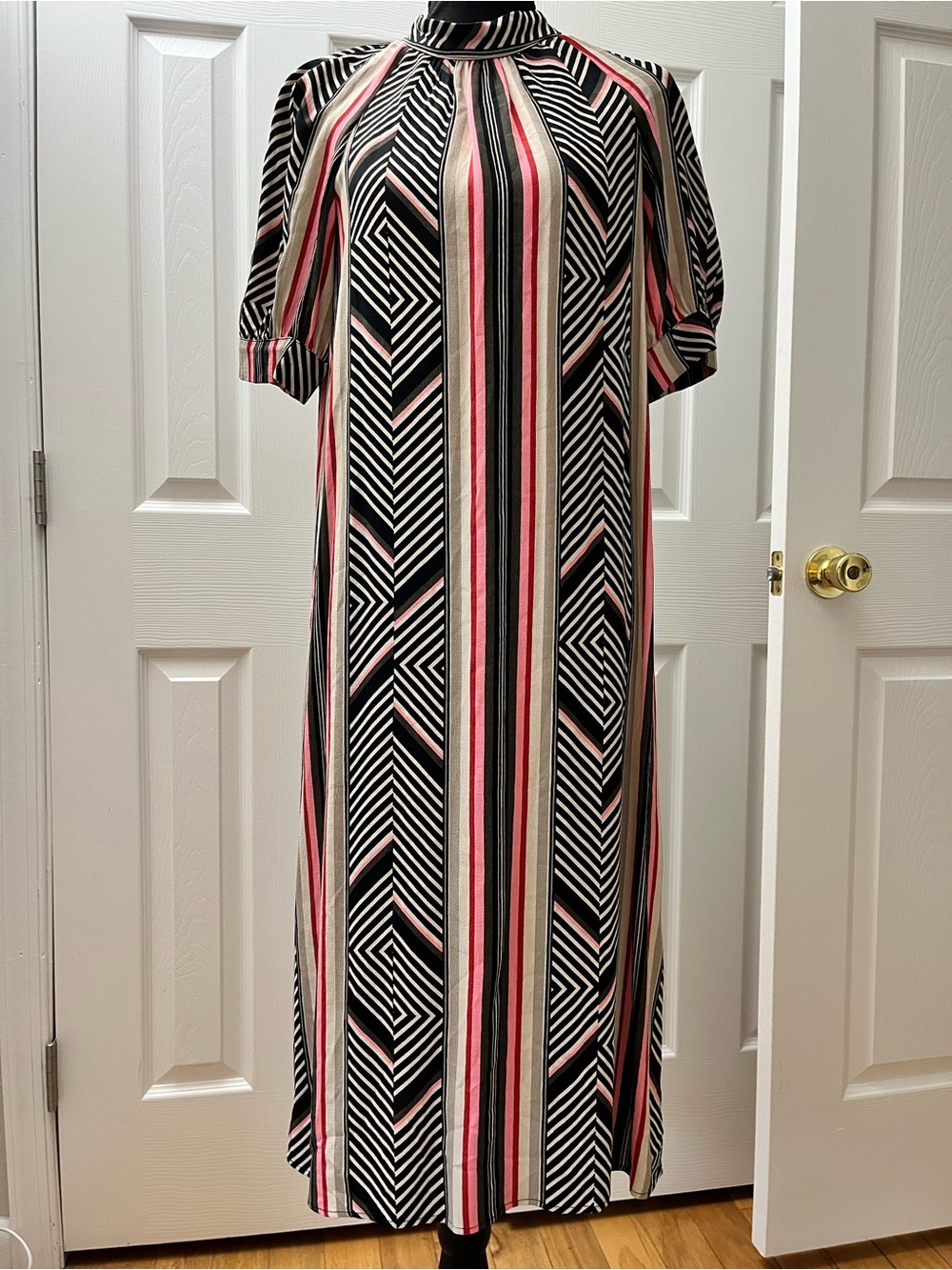 Anthropologie Printed Midi Dress Sz XXS Pit to Pit 17 - EUC